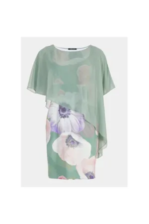 Rochie dama - 303551872 - Poliester - Verde