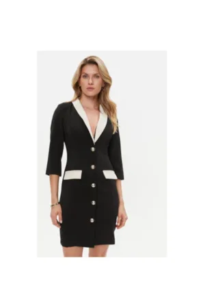 Rochie dama - 303585525 - Poliester - Negru