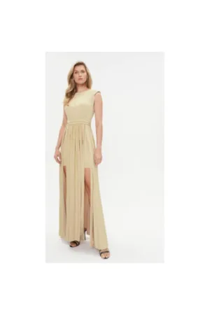 Rochie dama - 303585815 - Poliester - Auriu
