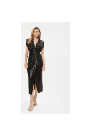 Rochie dama - 303586089 - Poliester - XS INTL - Negru