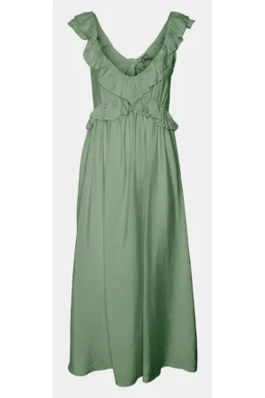 Rochie dama - 303612429 - Verde - Viscoza
