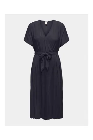 Rochie dama - 303618513 - Albastru inchis - Poliester