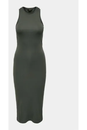 Rochie dama - 303619015 - Verde - Bumbac