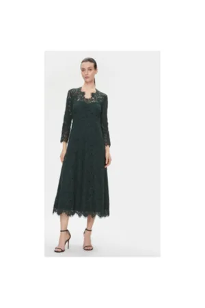 Rochie dama - 303619473 - Bumbac/Poliamida - Verde