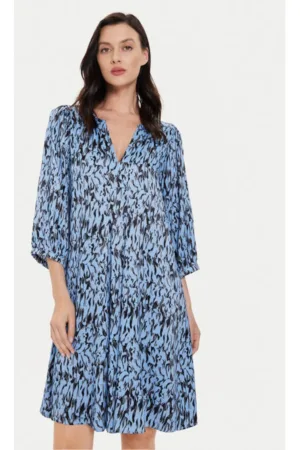 Rochie dama -  303641443 - Viscoza - Albastru