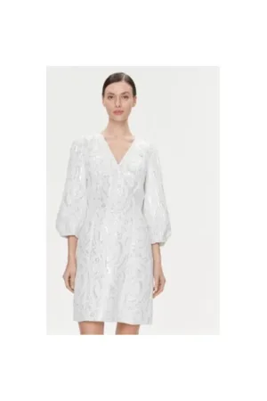 Rochie dama - 303666378 - Poliester/Viscoza - Alb