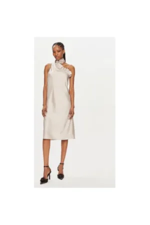 Rochie dama - 303667085 - Poliester reciclat - Bej