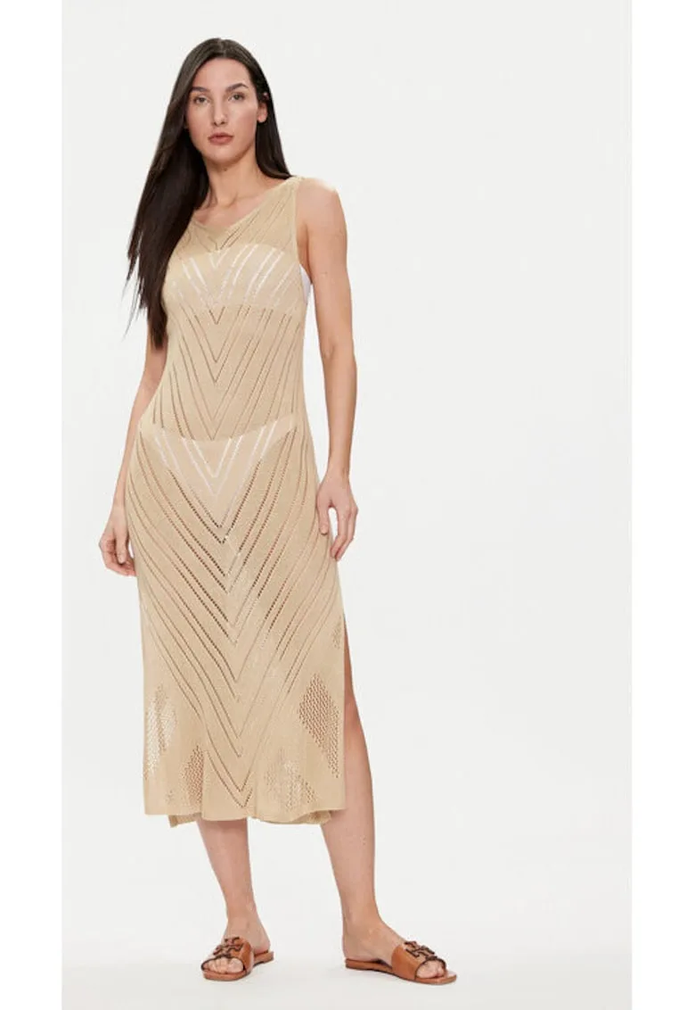 Rochie dama - 303690182 - Viscoza - Bej