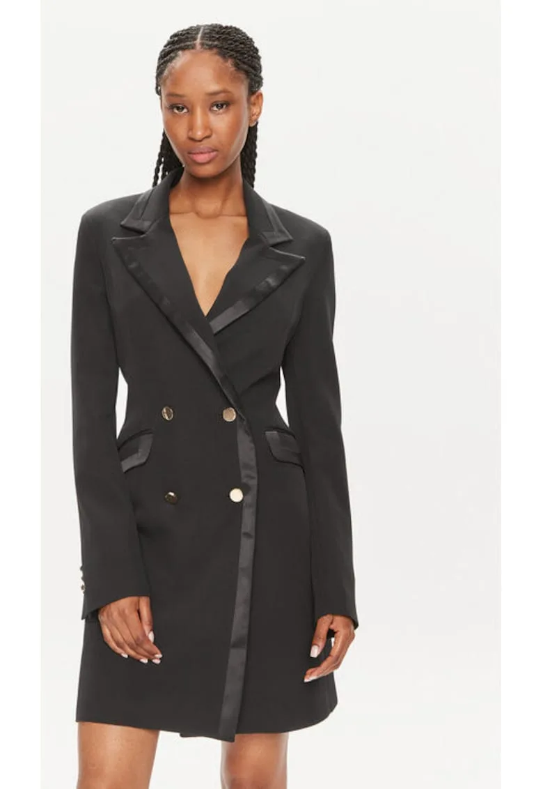 Rochie dama - 303690656 - Poliester - XS INTL - Negru