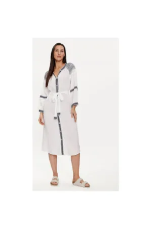 Rochie dama - 303700799 - Viscoza - Alb