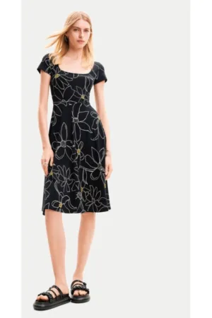 Rochie dama - 303776299 - Negru - Bumbac