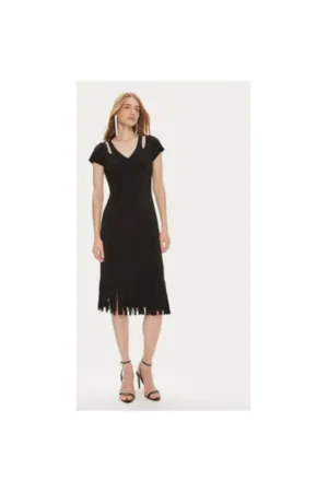 Rochie dama - 303838676 - Poliester - Negru