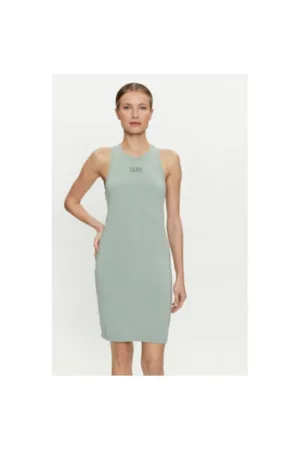 Rochie dama - 303841546 - Bumbac - Verde