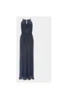 Rochie dama -  303863654 - Poliester/Fibre metalice - Albastru