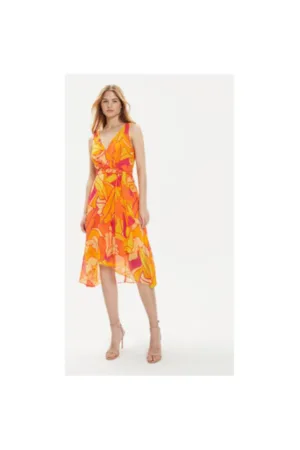Rochie dama - 303880910 - Poliester - Portocaliu