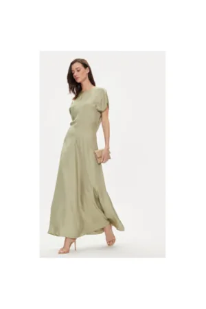 Rochie dama - 303891237 - Acetat - Verde