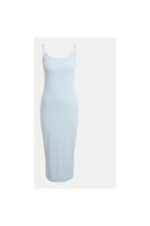 Rochie dama - 303899950 - Viscoza/Bumbac/Elastan - Albastru