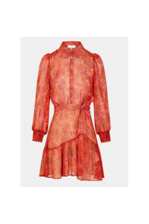 Rochie dama - 303917821 - Poliester - Portocaliu