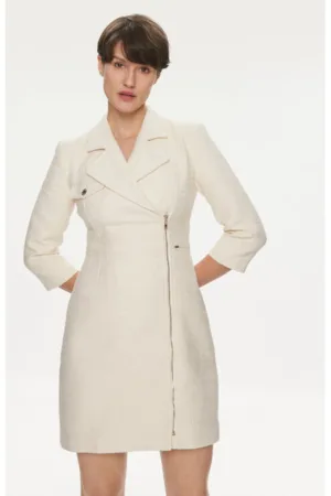 Rochie dama - 303917838 - Poliester/Bumbac - 42 EU - Bej