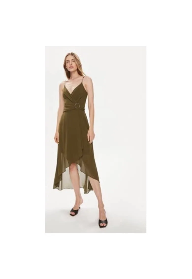 Rochie dama - 303918880 - Poliester reciclat/Poliester - Maro