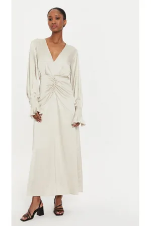 Rochie dama -  303941314 - Poliester reciclat/Viscoza - Bej