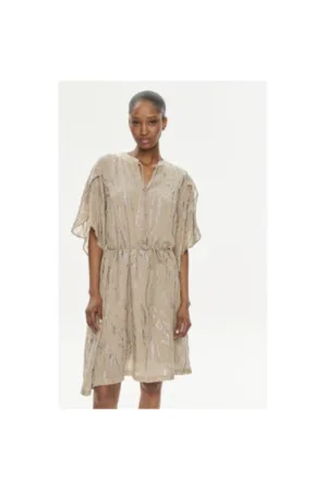 Rochie dama - 303956936 - Viscoza/Fibre metalice - 38 EU - Bej