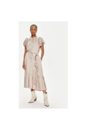 Rochie dama - 304000362 - Viscoza - 34 EU - Bej