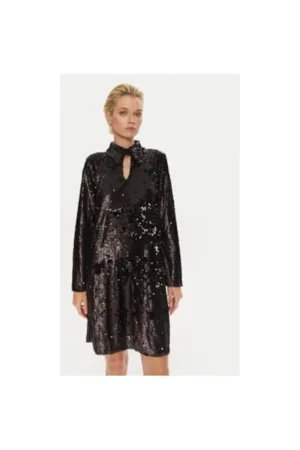 Rochie dama - 304010255 - Poliester - Negru