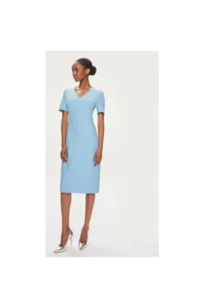 Rochie dama - 304011375 - Viscoza/Poliester - Albastru