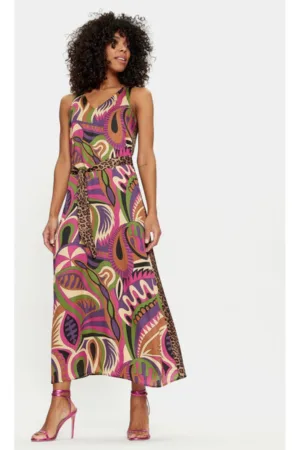 Rochie dama - 304118173 - Viscoza - XS INTL - Multicolor