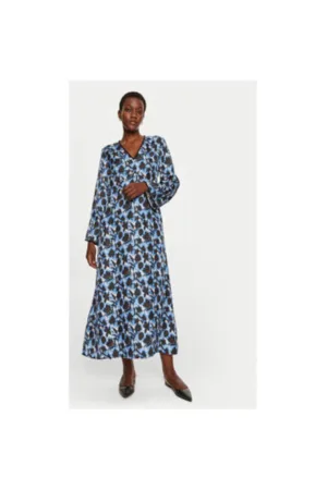 Rochie dama - 304135347 - Matase - Albastru