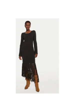 Rochie dama - 304135361 - Viscoza/Poliamida - Negru
