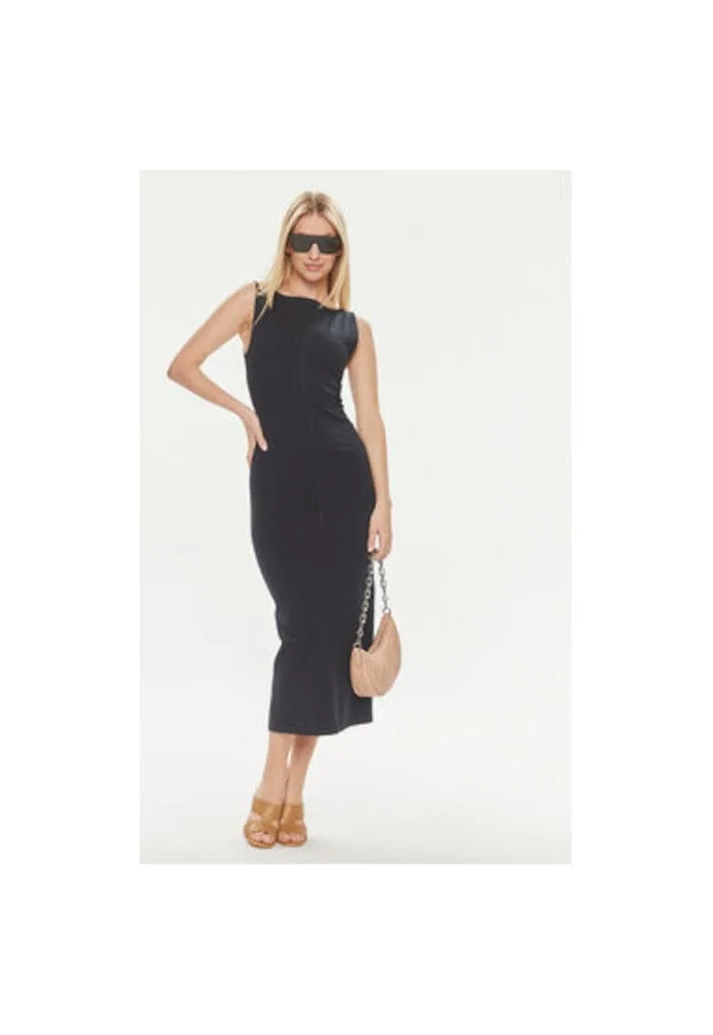 Rochie dama - 304150296 - Bumbac/Poliamida - Albastru