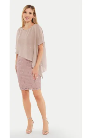Rochie dama - 304165009 - Poliester - Bej
