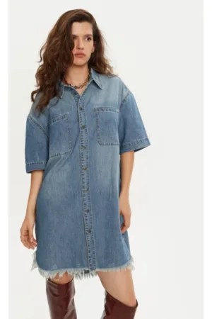 Rochie dama -  304214004 - Bumbac - Albastru