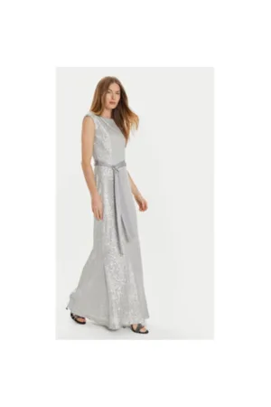 Rochie dama - 304216794 - Poliester - Argintiu