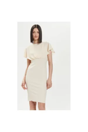 Rochie dama - 304277740 - Poliester - Bej
