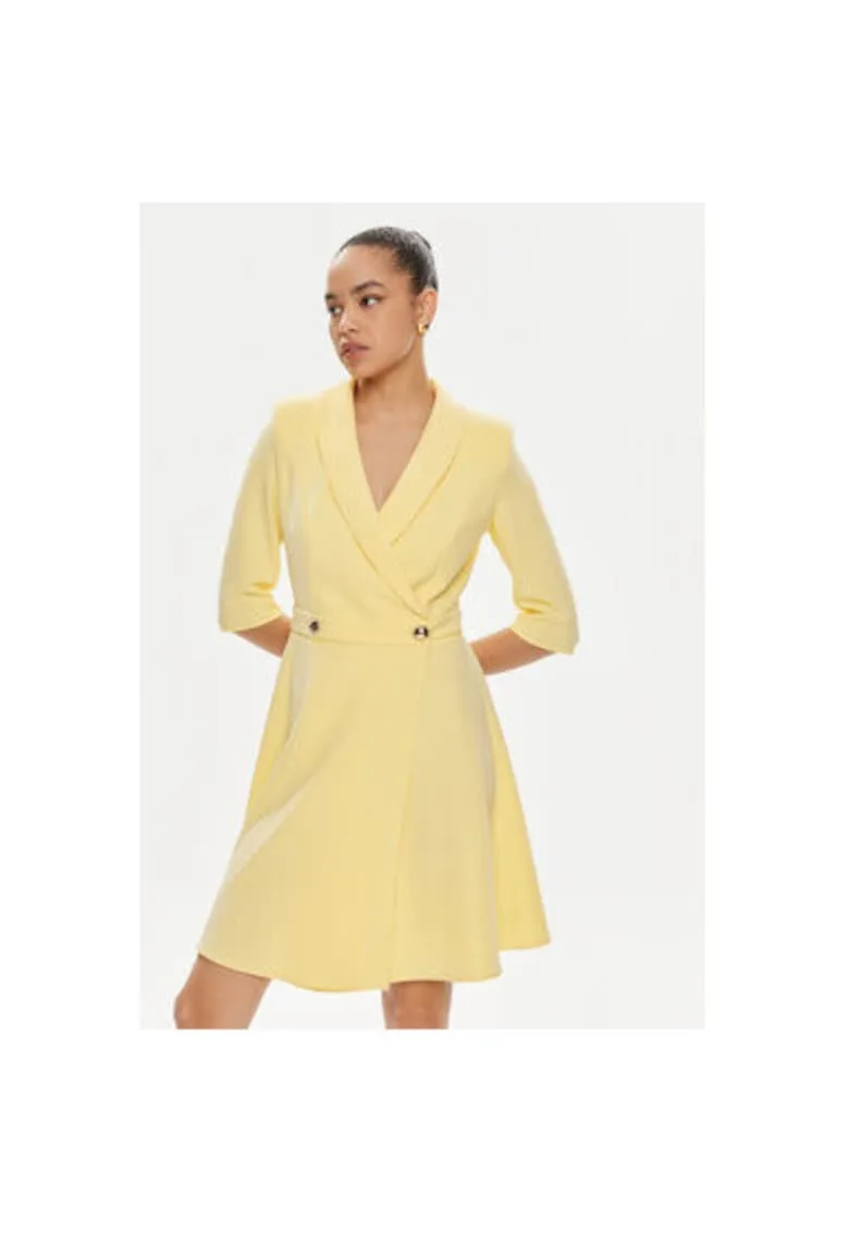 Rochie dama - 304277856 - Poliester - S INTL - Galben