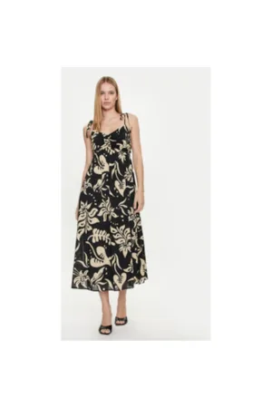 Rochie dama - 304357626 - Bumbac/Viscoza - Negru