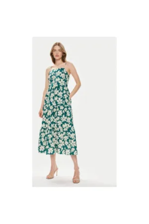 Rochie dama - 304357886 - Bumbac - Verde