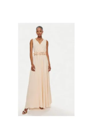 Rochie dama - 304371011 - Poliester - Bej