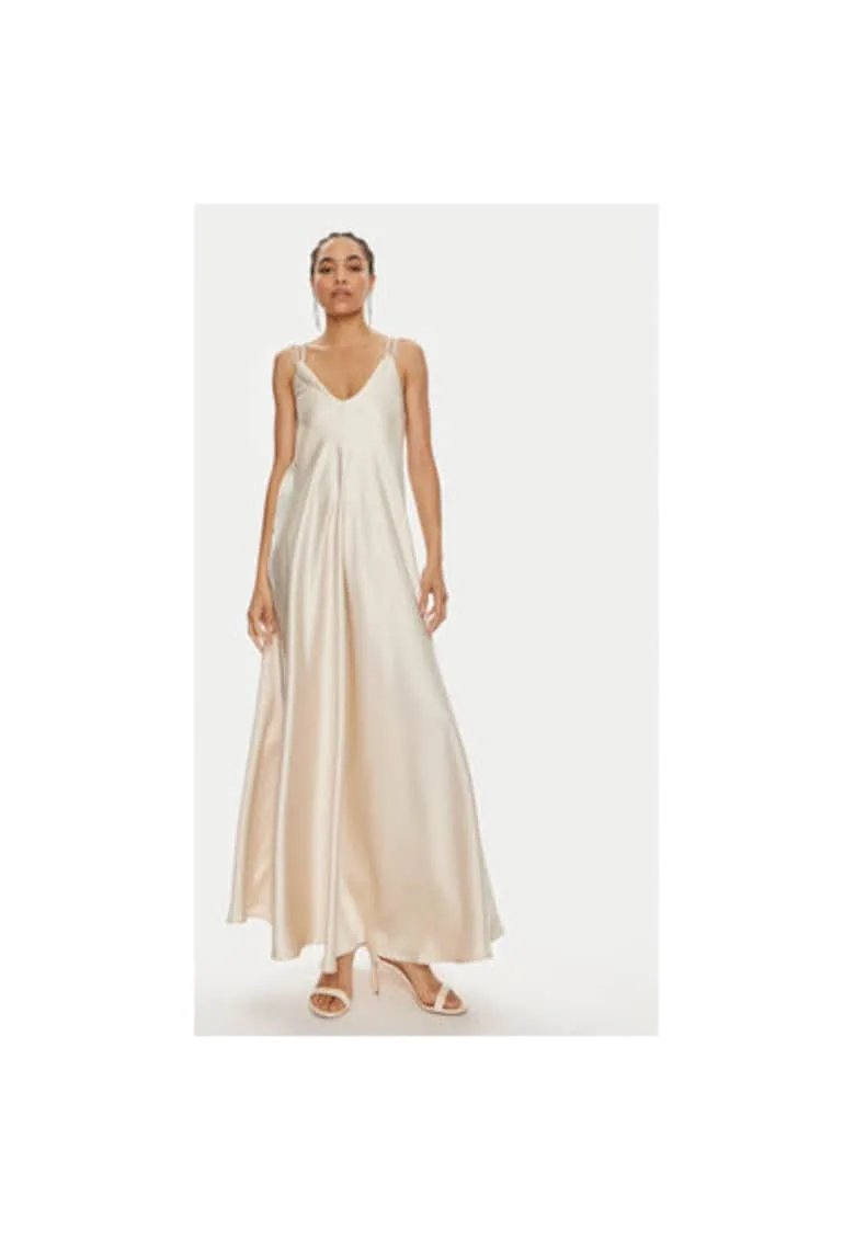 Rochie dama - 304401947 - Poliester - Bej