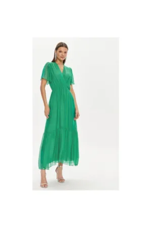 Rochie dama - 304437236 - Viscoza/Matase - XS INTL - Verde