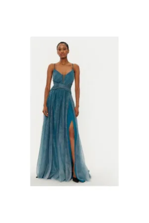 Rochie dama - 304449321 - Poliester - Albastru