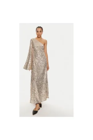 Rochie dama - 304471414 - Poliester reciclat - Auriu
