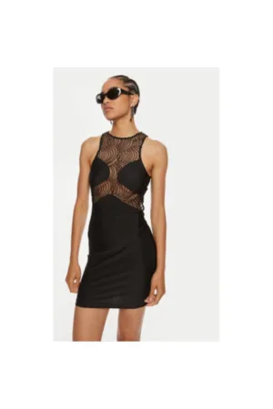 Rochie dama - 304471636 - Poliamida - Negru