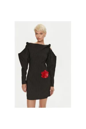 Rochie dama - 304473098 - Viscoza/Poliester - Negru