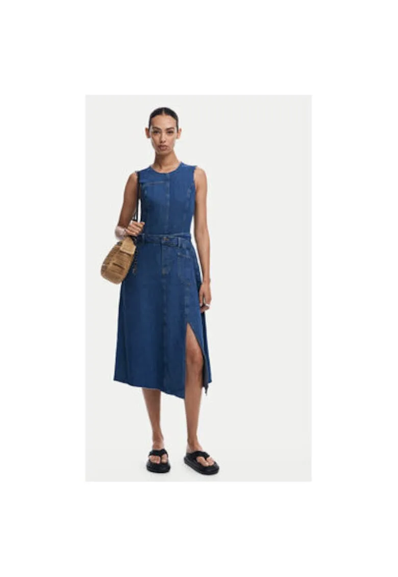 Rochie dama -  304478284 - Bumbac - Albastru