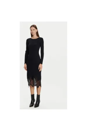 Rochie dama - 304483233 - Viscoza/Poliamida - Negru