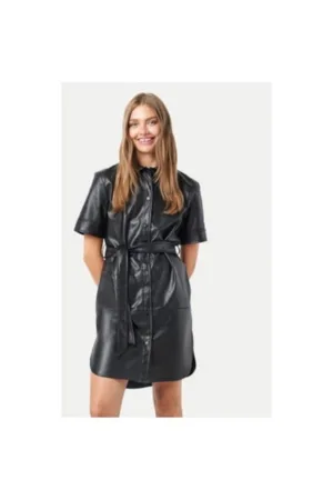 Rochie dama -  304517198 - Piele - Negru